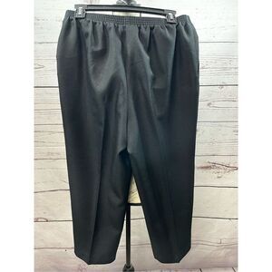 Alfred Dunner Petite Black Elastic Waist Pull On Dress Pants Women Size‎ 10P